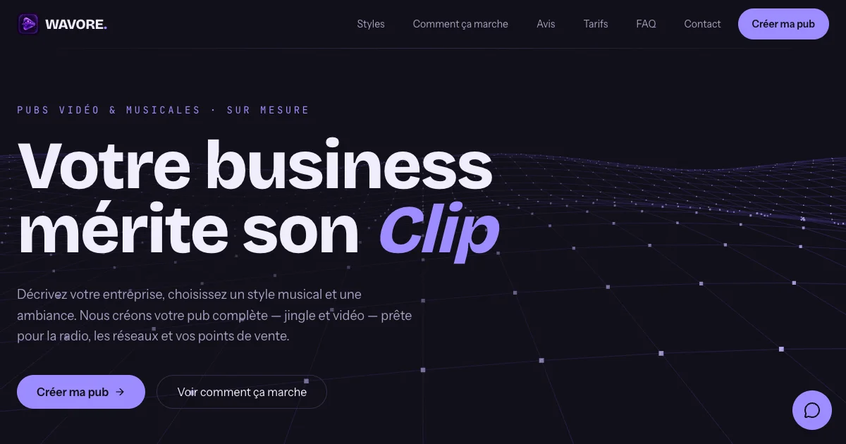 Aperçu de wavore.com